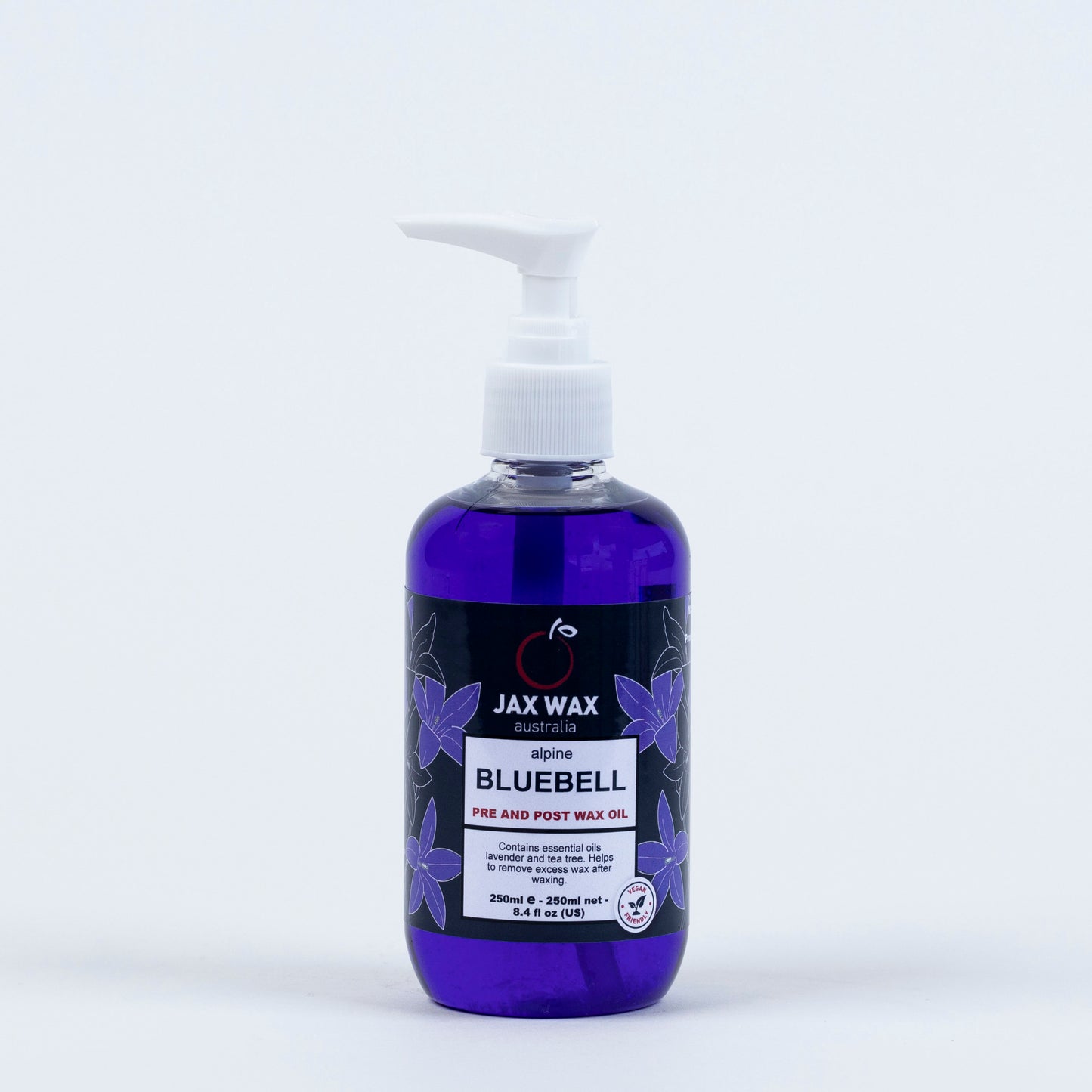 jax wax Alpine Bluebell Pre & Post Wax Oil Pump 250ml