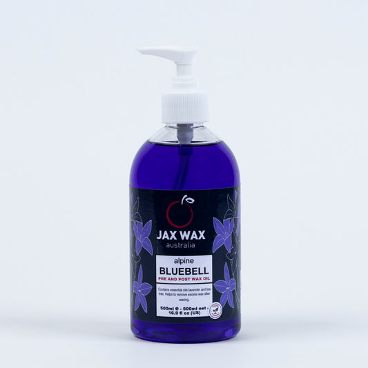 jax wax Alpine Bluebell Pre & Post Wax Oil Pump 500ml