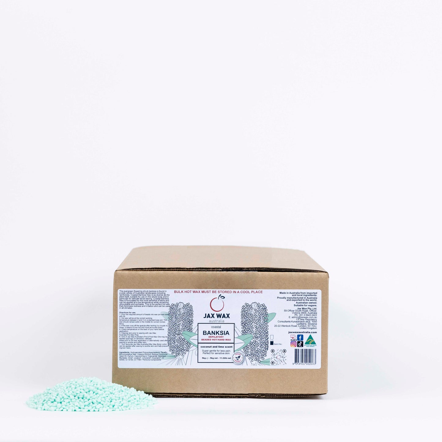 Jax Wax Coastal Banksia Beaded Hot/Hard Wax 5kg