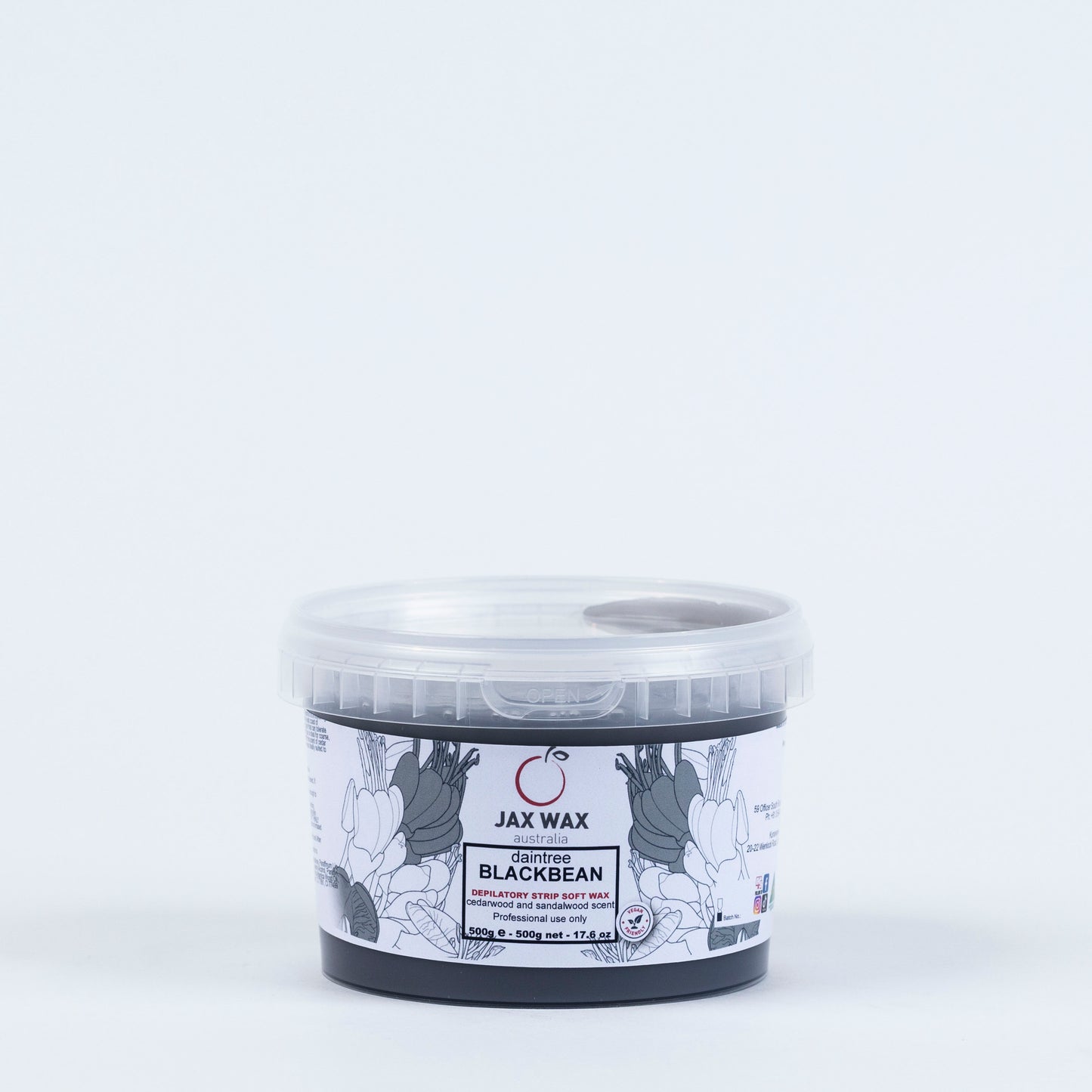 Jax wax daintree blackbean strip wax 500g