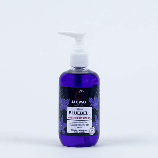 jax wax Alpine Bluebell Pre & Post Wax Oil Pump 250ml