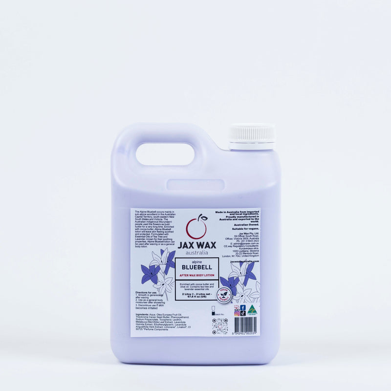 jax wax Alpine Bluebell After Wax Body Lotion Pump 2L