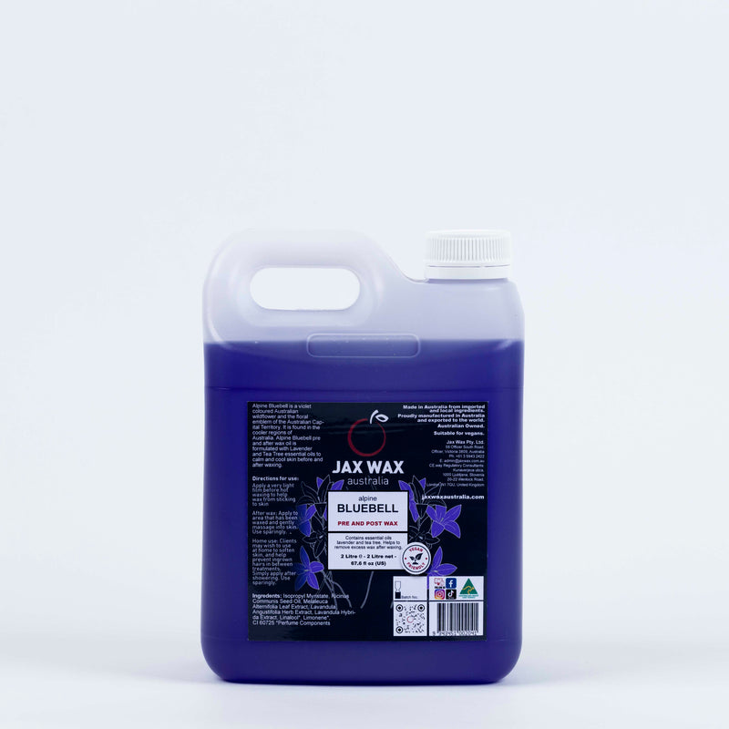 jax wax Alpine Bluebell Pre & Post Wax Oil Refill 2L