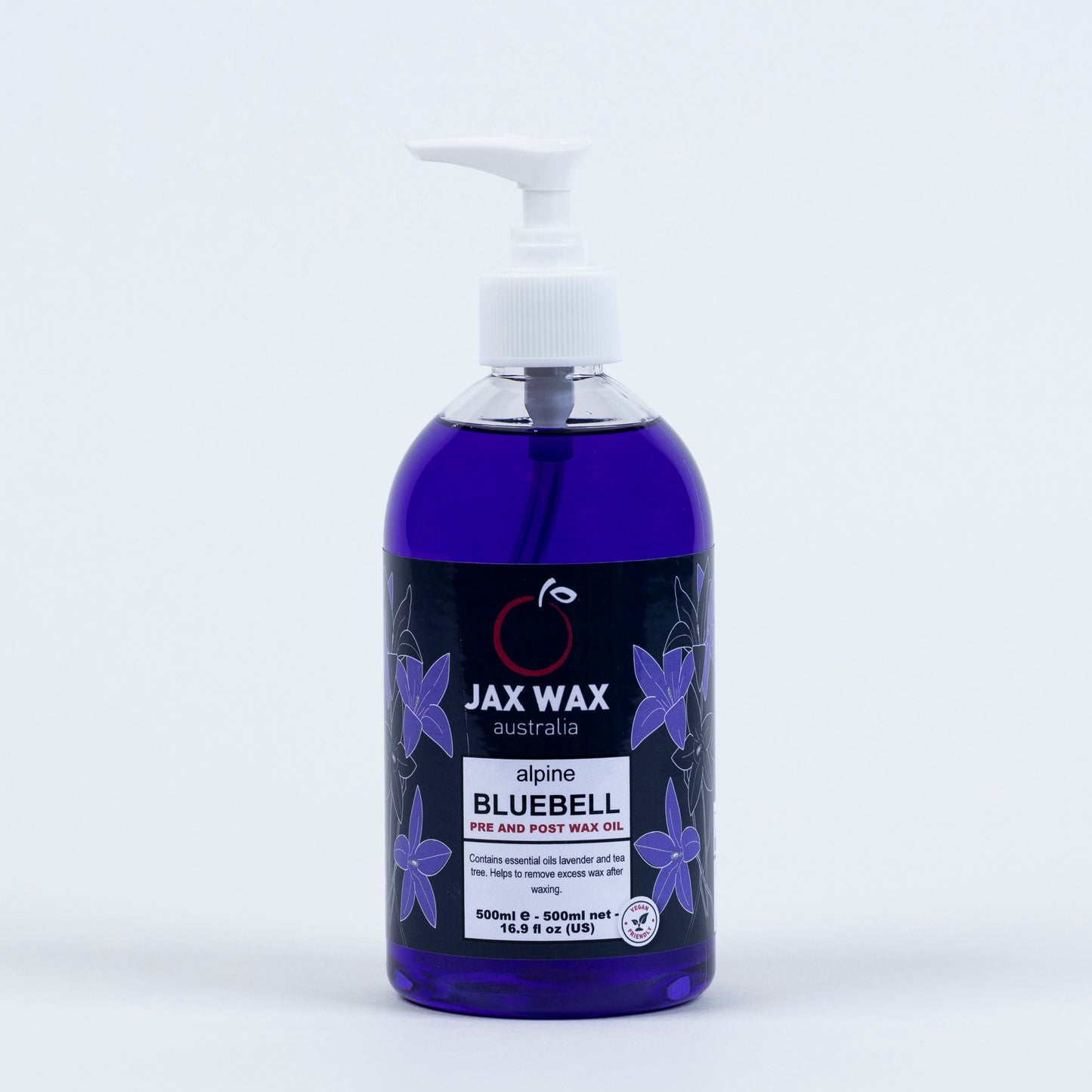 jax wax Alpine Bluebell Pre & Post Wax Oil Pump 500ml