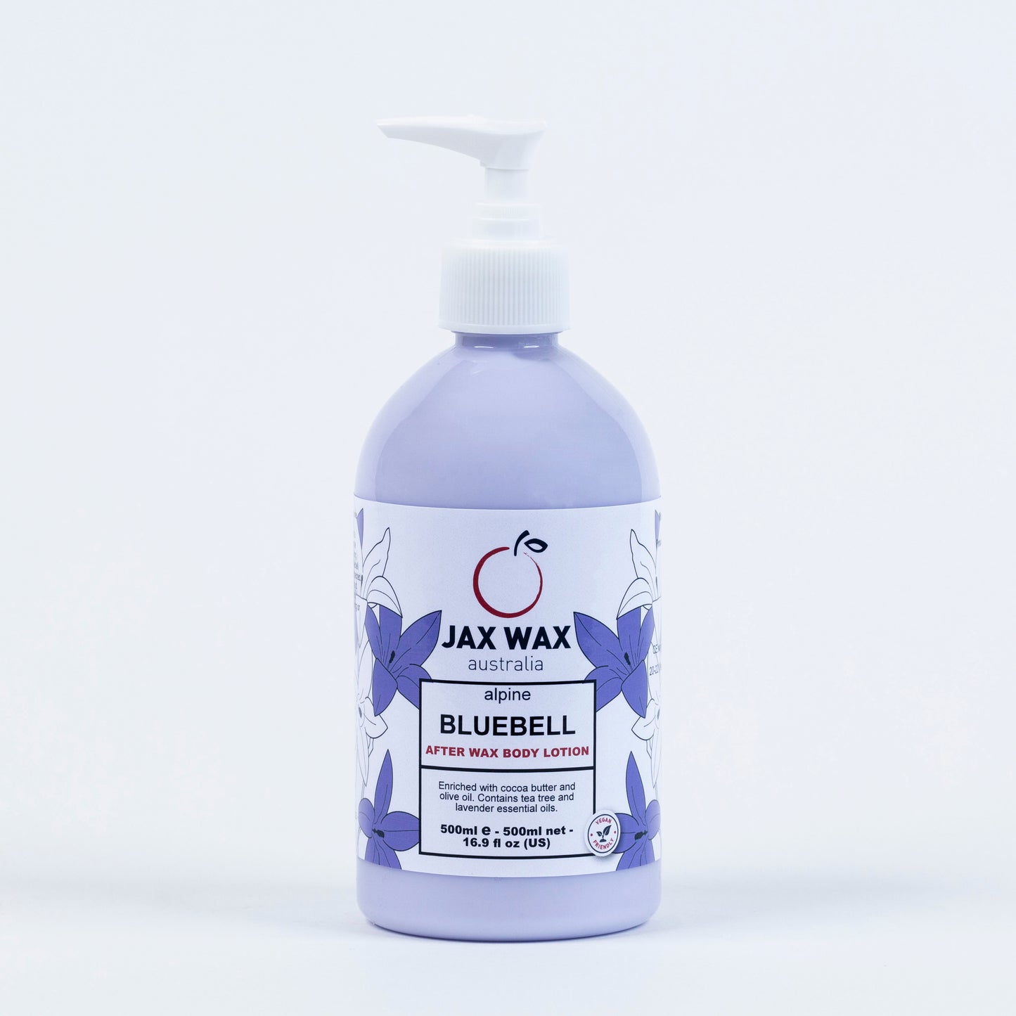 jax wax Alpine Bluebell After Wax Body Lotion Pump 500ml