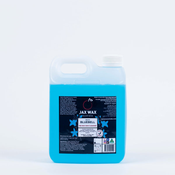 jax wax Alpine Bluebell Pre Wax Cleanser Refill 2L